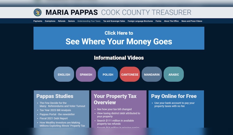 New Online Tool by Cook County Treasurer Offers Payment Plan to Ease Property Tax Burdens