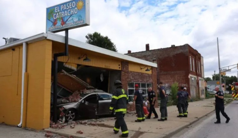 No Injuries Reported After Learner Driver Crashes Dealership Vehicle into Indianapolis Restaurant