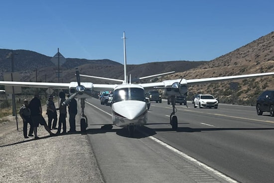 No Injuries Reported as Pilot Makes Skillful Emergency Landing on Nevada Highway Near Dayton