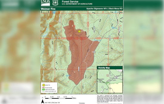 Northern Arizona's Weimer Fire Spurs Intense Suppression Efforts Near Forest Lakes and Heber-Overgaard
