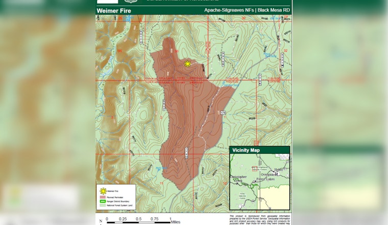Northern Arizona's Weimer Fire Spurs Intense Suppression Efforts Near Forest Lakes and Heber-Overgaard