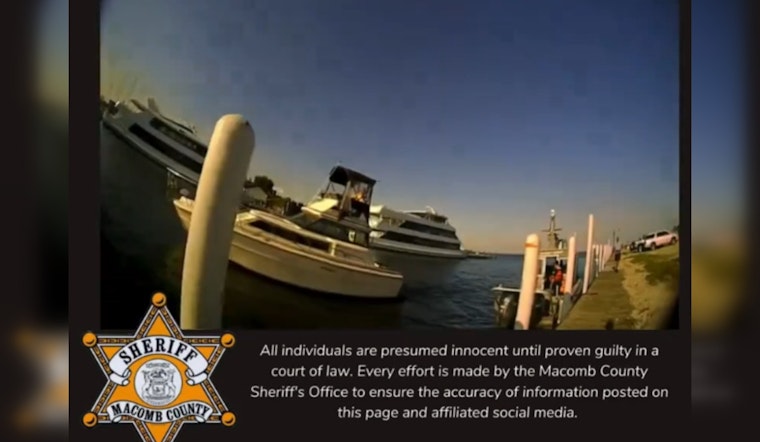 Oak Park Man Suspected of Impaired Boating After Collision with Sheriff's Patrol Vessel in Lake St. Clair Marina