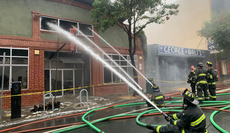 Oakland Firefighters Battle Early Morning Blaze at College Avenue Bookstore, Residents Evacuated