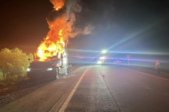Officials Suspect Arson in Semi-Truck Fire on I-840 in Williamson County, Seek Public's Help
