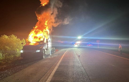 Officials Suspect Arson in Semi-Truck Fire on I-840 in Williamson County, Seek Public's Help
