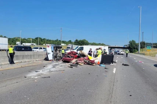 One Fatality Reported Following Quad-Vehicle Collision on I-24 West Near Nashville