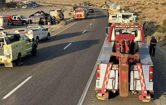 Overturned Semitruck with Lithium Batteries Sparks Major Traffic Delays on I-15 Between Los Angeles and Las Vegas