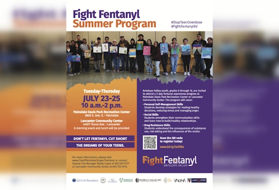 Palmdale Launches Fight Fentanyl Summer Program to Equip Youth with Drug Resistance Skills