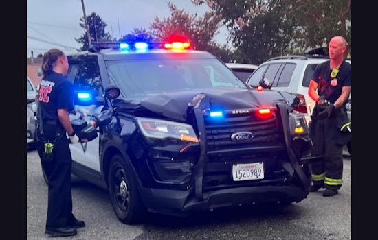 Piedmont Police Hunt Suspect After Stolen Vehicle Rams Patrol Cars, Injuring Officer