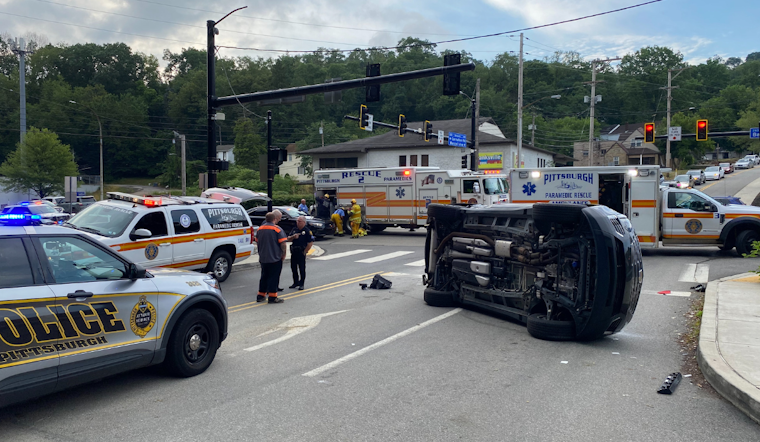 Pittsburgh First Responders Skillfully Extract Woman Trapped in Rollover Accident on Banksville Road