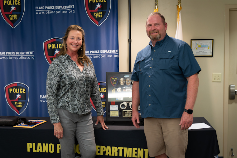 Plano Police Department Celebrates Retirement of Officer Bart Bruton After 28 Years of Service