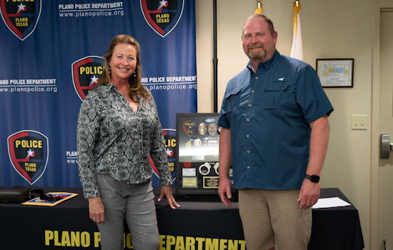 Plano Police Department Celebrates Retirement of Officer Bart Bruton After 28 Years of Service