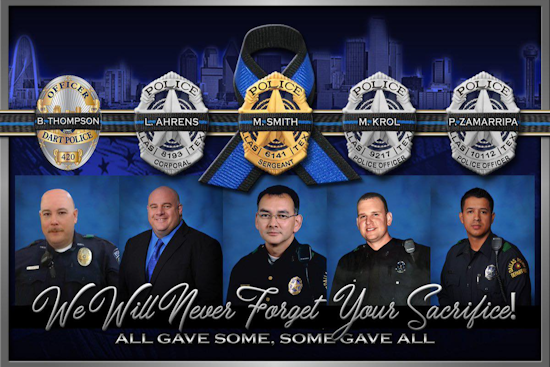 Plano Police Lead Moment of Silence on 8th Anniversary of 7/7 Dallas Tragedy