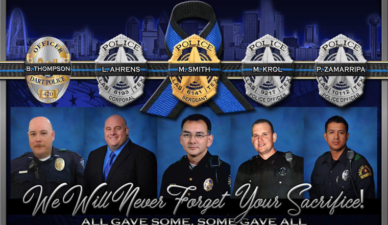 Plano Police Lead Moment of Silence on 8th Anniversary of 7/7 Dallas Tragedy