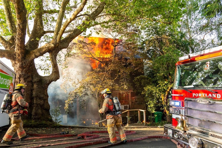 Portland Firefighters Contain Two-Alarm Blaze in Sylvan-Highland Neighborhood, No Injuries Reported