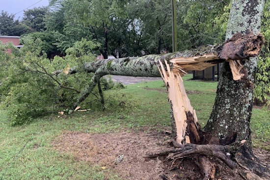 Possible Tornado Strikes Murfreesboro: MTSU Equipment Trailer Overturned, No Injuries Reported