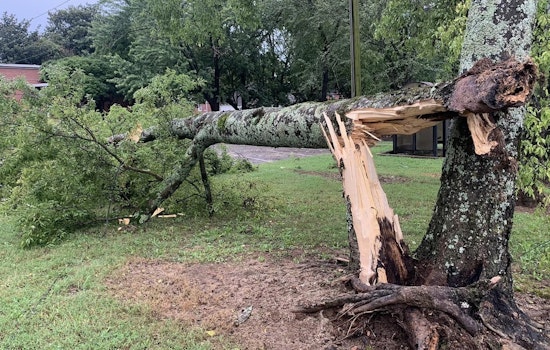 Possible Tornado Strikes Murfreesboro: MTSU Equipment Trailer Overturned, No Injuries Reported