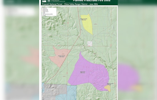 Prescott National Forest to Conduct Prescribed Burns from July 6-20 to Mitigate Wildfire Risks in Chino Valley Area