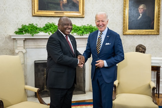 President Biden Lauds South Africa's Democratic Milestones, Commends President Ramaphosa's Re-Election