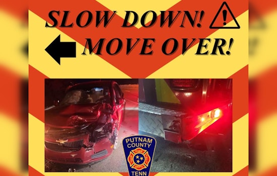 Putnam County Fire Truck Struck During Response on I-40, No Injuries Reported