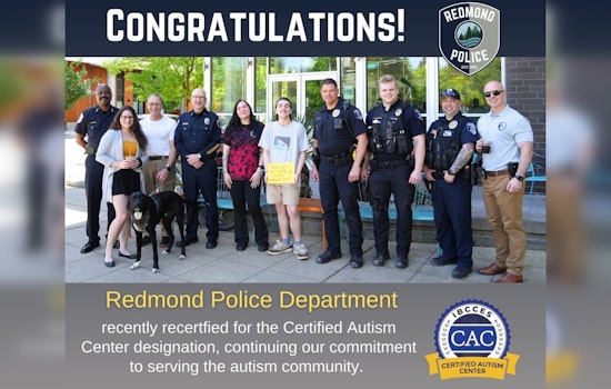 Redmond Police Department Renews Commitment as Certified Autism Center, Enhancing Inclusivity and Safety