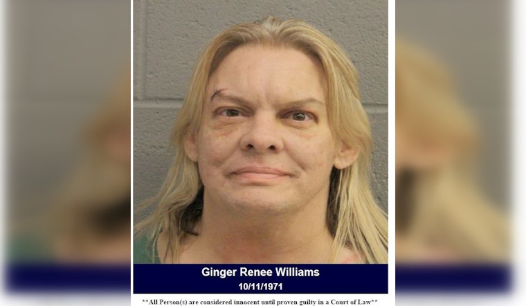 Repeat DWI Suspect Ginger Williams Released on Personal Bond After Damaging Patrol Vehicles in Harris County