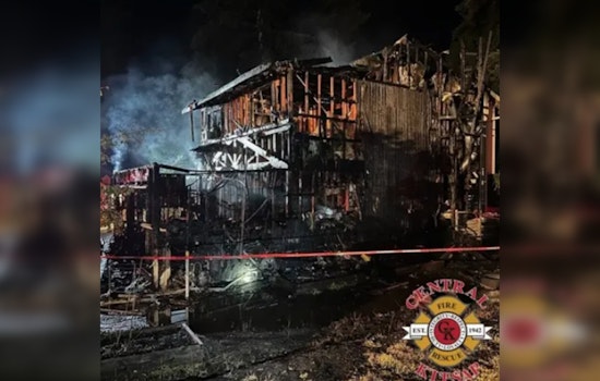 Resident and Firefighter Injured in Intense Silverdale House Fire; Neighboring Homes Evacuated