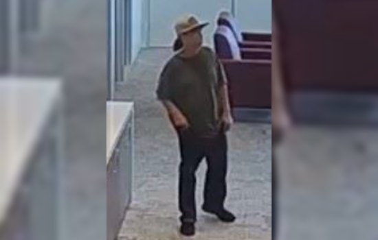 Riverside Sheriff's Office Seeks Public's Aid in Tracking Suspect in Palm Desert Bank Robbery