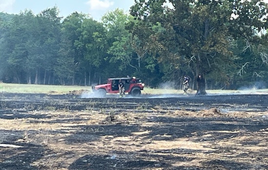 Rutherford and Murfreesboro Fire Departments Tackle Large Brush Fire Amid Heatwave Conditions