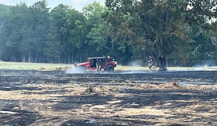 Rutherford and Murfreesboro Fire Departments Tackle Large Brush Fire Amid Heatwave Conditions