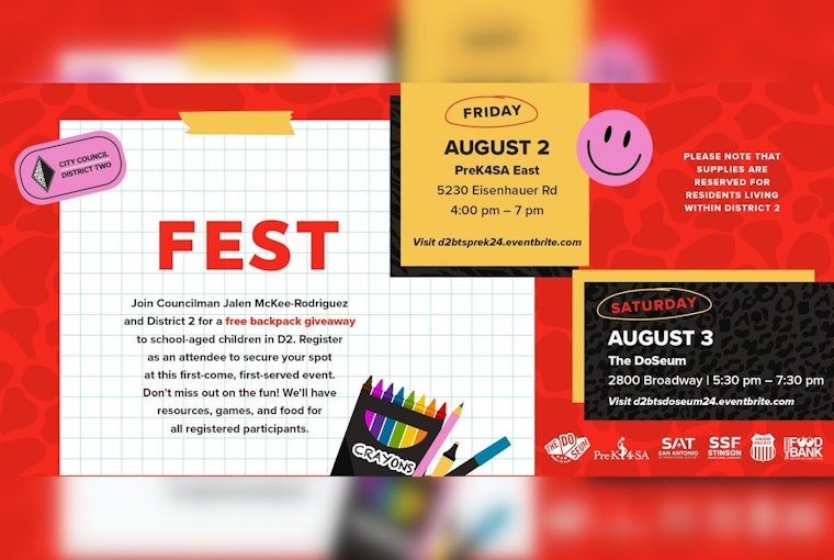San Antonio's District 2 Prepares for Back-to-School Season with Community-Fueled Events at PreK4SA and the DoSeum