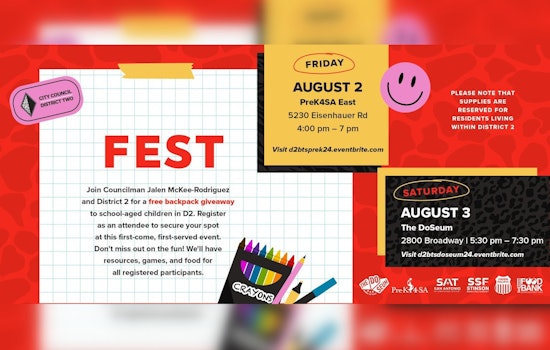 San Antonio's District 2 Prepares for Back-to-School Season with Community-Fueled Events at PreK4SA and the DoSeum