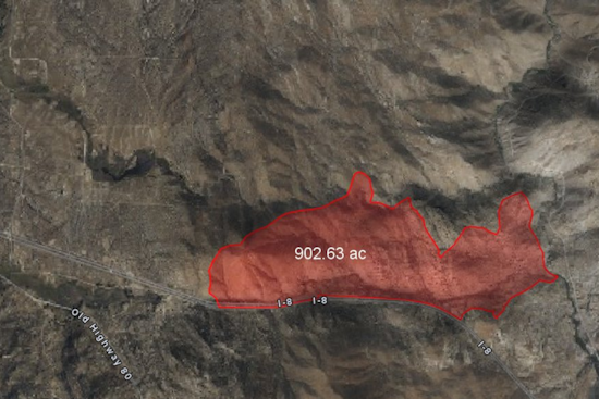 San Diego's McCain Fire Spreads to 1,000 Acres, Evacuations and Smoke Advisory in Effect