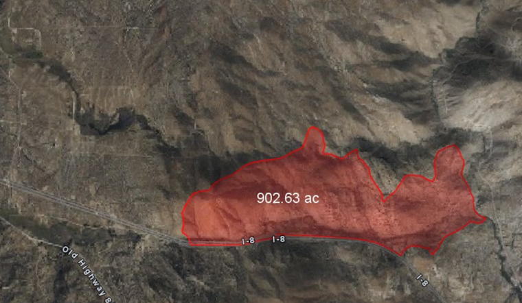 San Diego's McCain Fire Spreads to 1,000 Acres, Evacuations and Smoke Advisory in Effect