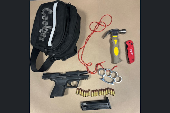 Santa Rosa Police Arrest Juvenile with Loaded Gun and Brass Knuckles, Charged with Multiple Felonies