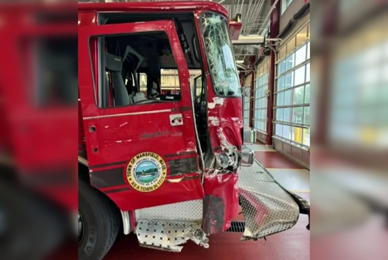 Seeking Driver After Mansfield Fire Engine Hit-and-Run on 495 Southbound in Norton