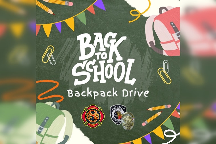Seguin Police and Fire Departments Spearhead Clear Backpack Drive for Local Students
