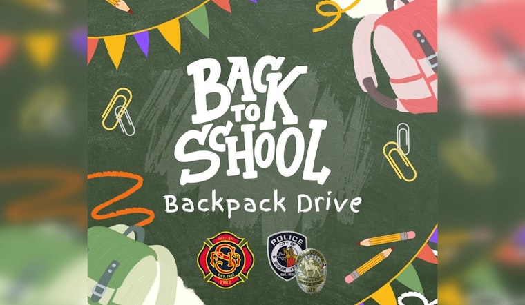 Seguin Police and Fire Departments Spearhead Clear Backpack Drive for Local Students