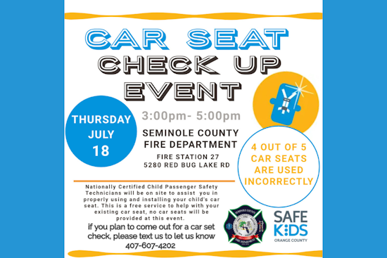 Seminole County Fire Department Offers Free Car Seat Safety Checks This Thursday