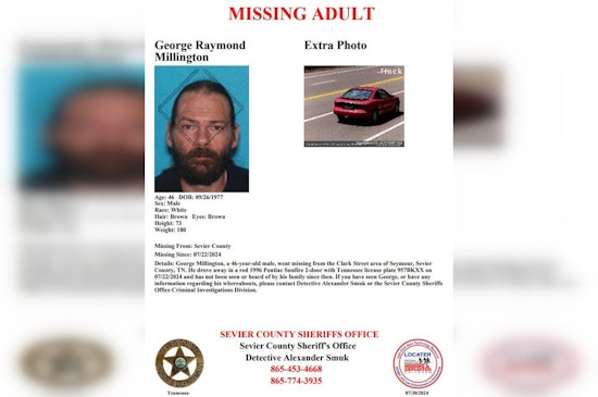 Sevier County Sheriff's Office Intensifies Search for Missing Seymour Man, George Millington