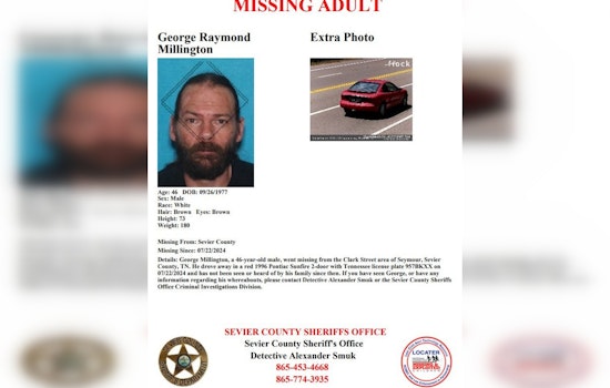Sevier County Sheriff's Office Intensifies Search for Missing Seymour Man, George Millington