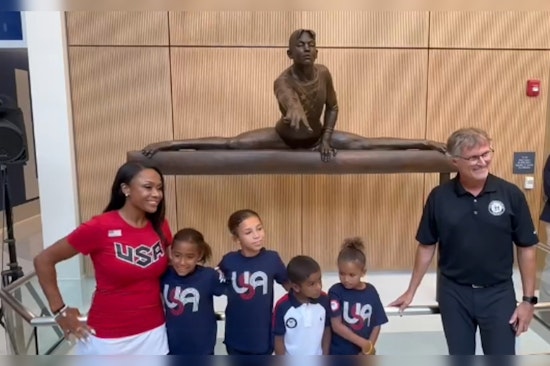 Silver Spring Honors Olympic Medalist Dominique Dawes with Statue at New Recreational Hub