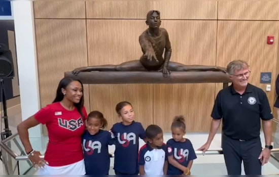Silver Spring Honors Olympic Medalist Dominique Dawes with Statue at New Recreational Hub
