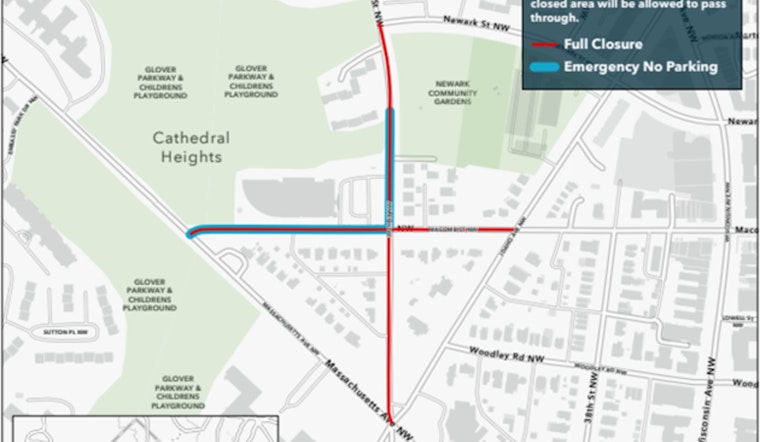 Street Closures and Parking Restrictions in Northwest D.C. Due to Special Event