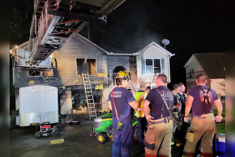 Suspected Arson Destroys Lawrenceville Home, Grandson Detained by Neighbor