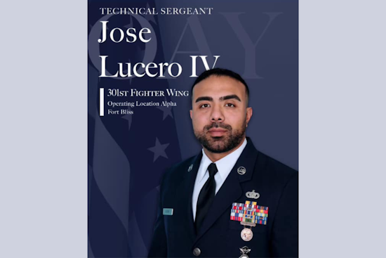 Technical Sergeant Jose Lucero IV Honored as One of Air Force's 12 Outstanding Airmen of the Year for 2024