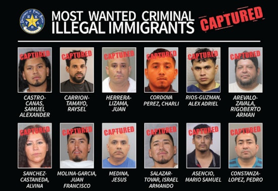 Texas DPS Captures Dozen Wanted Illegal Immigrants With Criminal Records in Statewide Operation