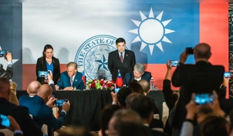 Texas Governor Greg Abbott Inaugurates State of Texas Taiwan Office to Bolster Economic and Cultural Ties
