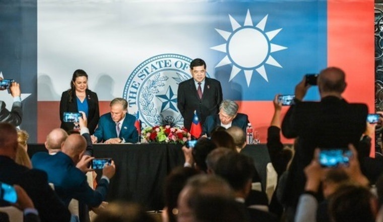 Texas Governor Greg Abbott Inaugurates State of Texas Taiwan Office to Strengthen Economic and Cultural Ties