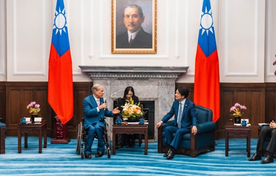 Texas Governor Greg Abbott Initiates Economic Partnership Talks in Taipei, Stresses Stronger Ties with Taiwan